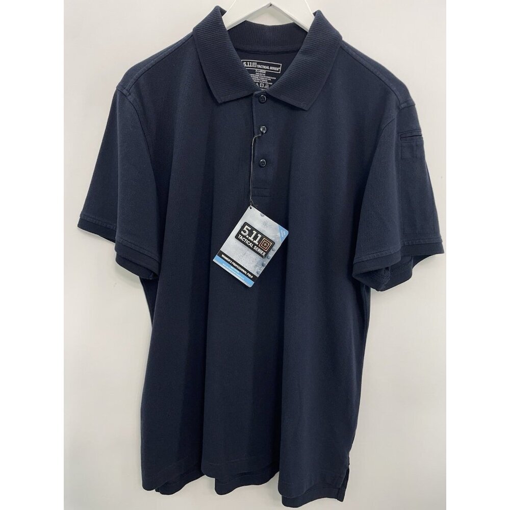 5.11 Tactical Polo Shirt Top Professional Duty Dark Navy Blue Womens XL